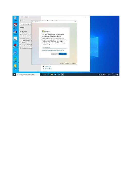 Finestra Microsoft dove ci viene richiesto di inserire un indirizzo e-mail
